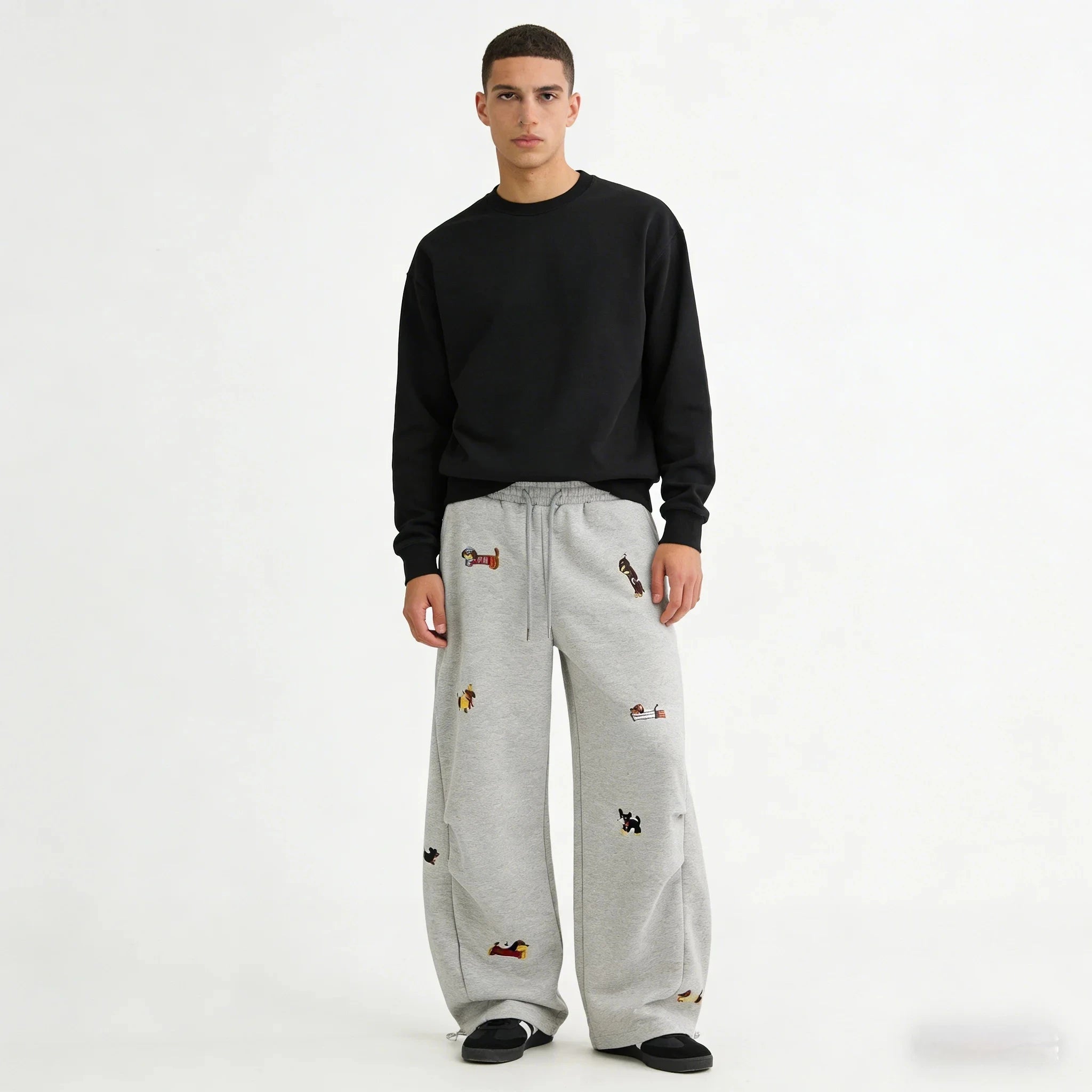 Dachshund Embroidered Premium Joggers – Cozy Comfort for True Wiener Dog Lovers