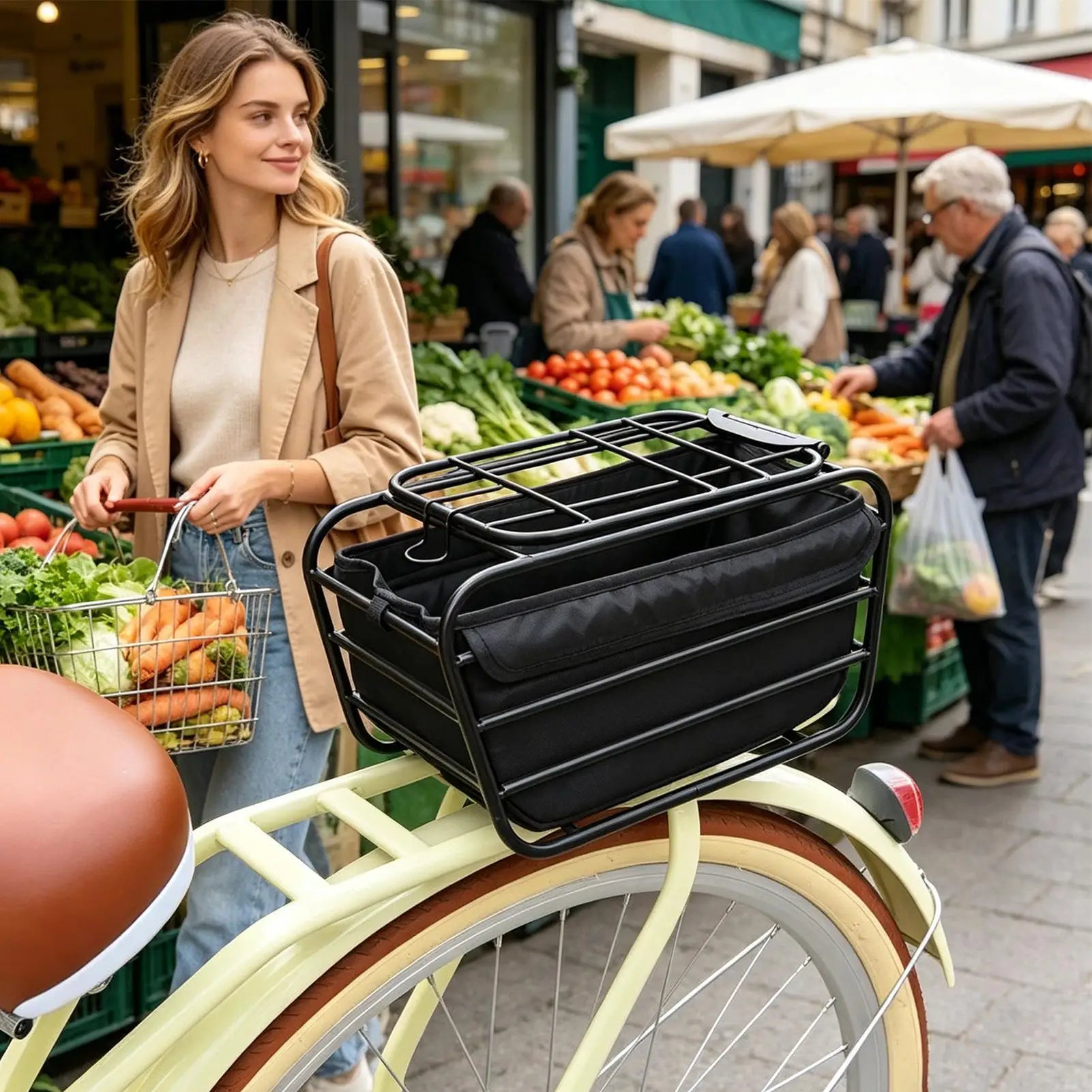 RideRack™ for Dachshunds – Secure Rear Bike Basket for Safe Cycling Adventures