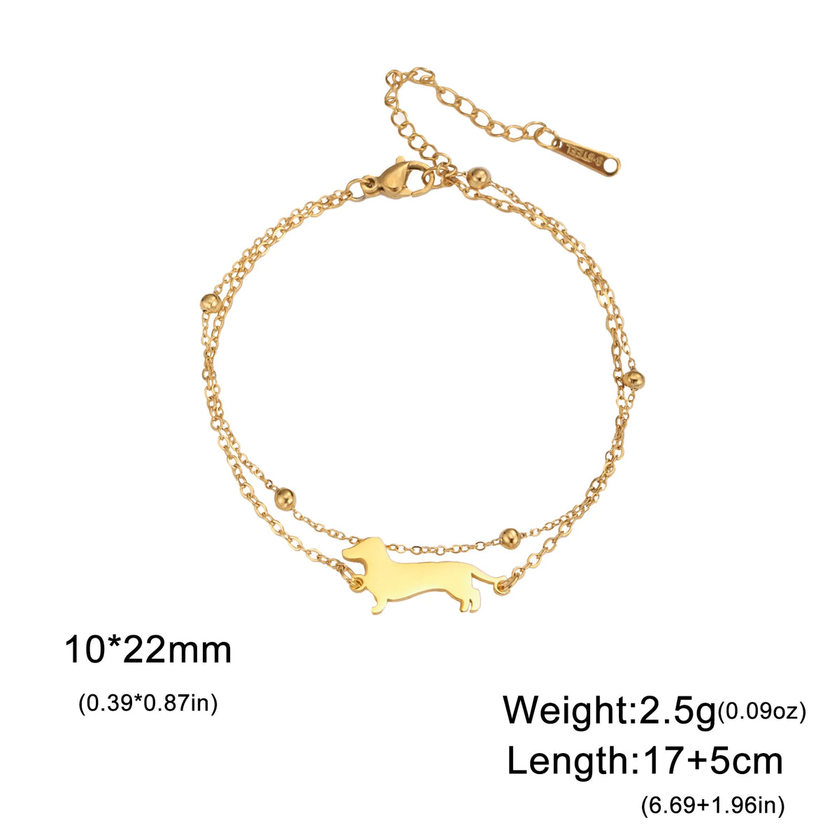 Dachshund Forever Bracelet™ – Elegant Stainless Steel Bracelet for Sausage Dog Lovers