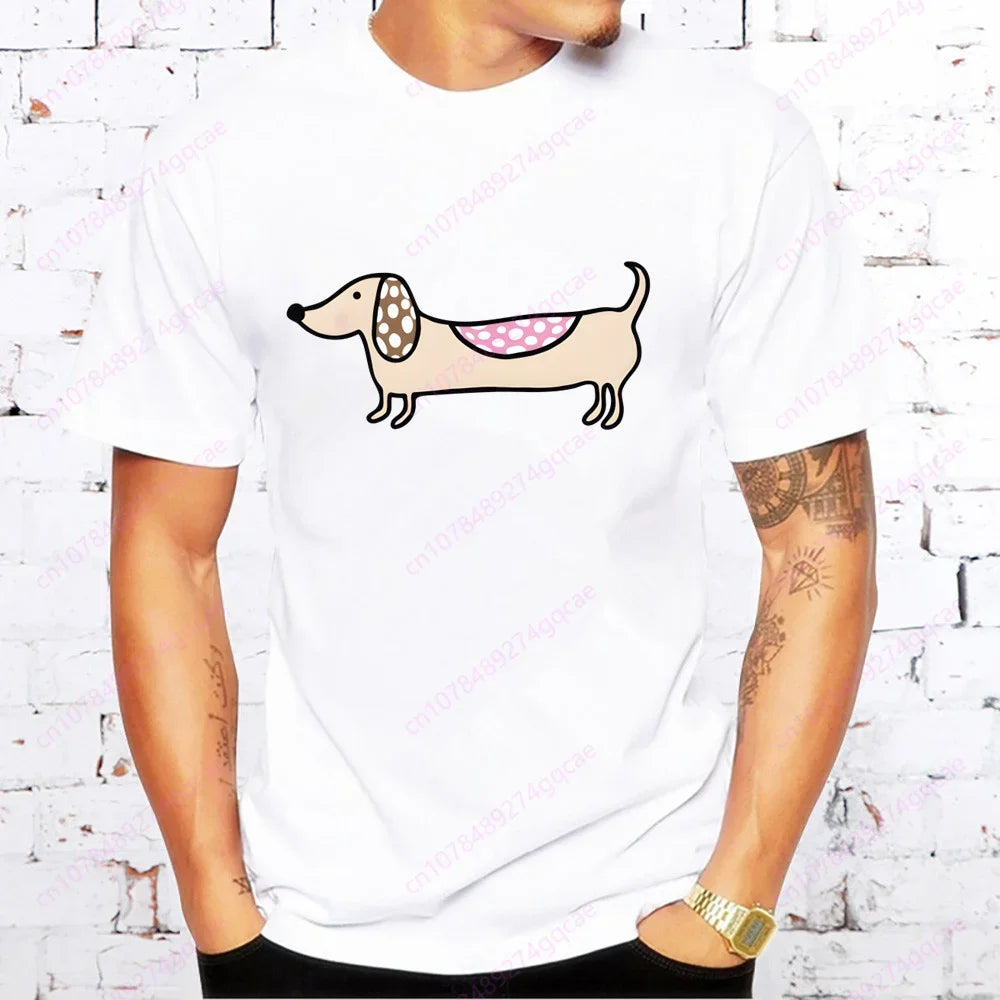 Dachshund Men’s Casual Tee™ | Funny Sausage Dog Printed T-Shirt