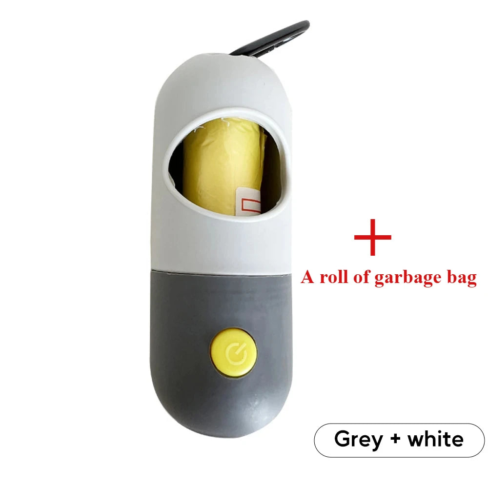 LED Poop Bag Dispenser for Dachshunds | Portable Waste Bag Holder with Built-in Light