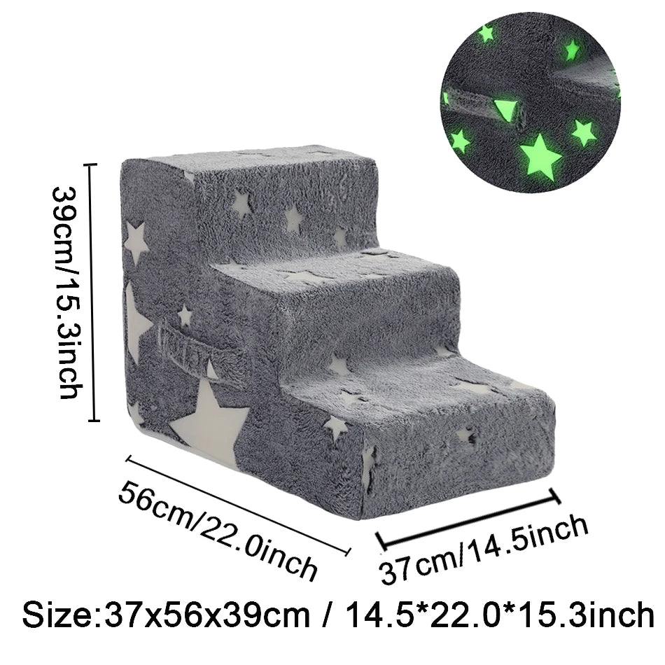Orthopedic Foam Dog Stairs for Dachshunds | Soft Pet Steps for Beds, Sofas & Easy Joint Support