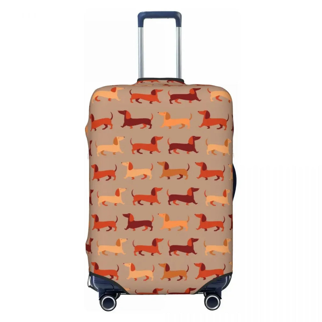 Dachshund Adventure™ Suitcase Cover – Travel the World with Your Favorite Breed