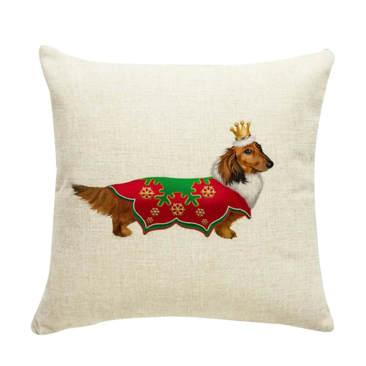 Creative Cute Dog Pillowcase Decorative Animal Cushion Cover Cartoon Dachshund Throw Pillow Cover 45cmx45cm For Car Sofa Home