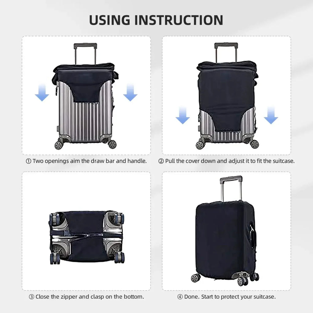 Dachshund Adventure™ Suitcase Cover – Travel the World with Your Favorite Breed