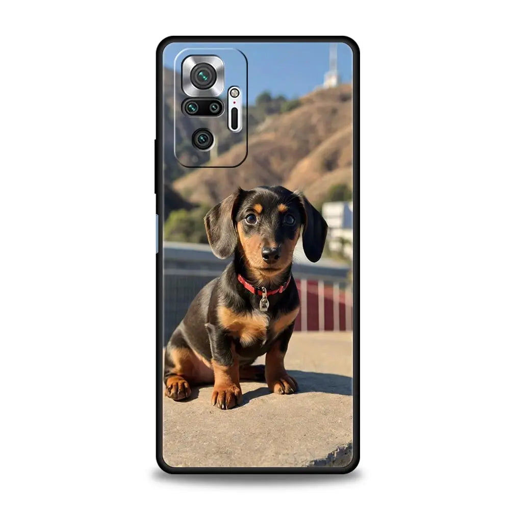 Dachshund Silhouette Xiaomi Case – Premium Shockproof Cover for Sausage Dog Lovers