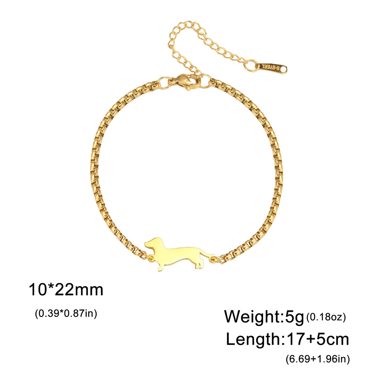 Dachshund Forever Bracelet™ – Elegant Stainless Steel Bracelet for Sausage Dog Lovers