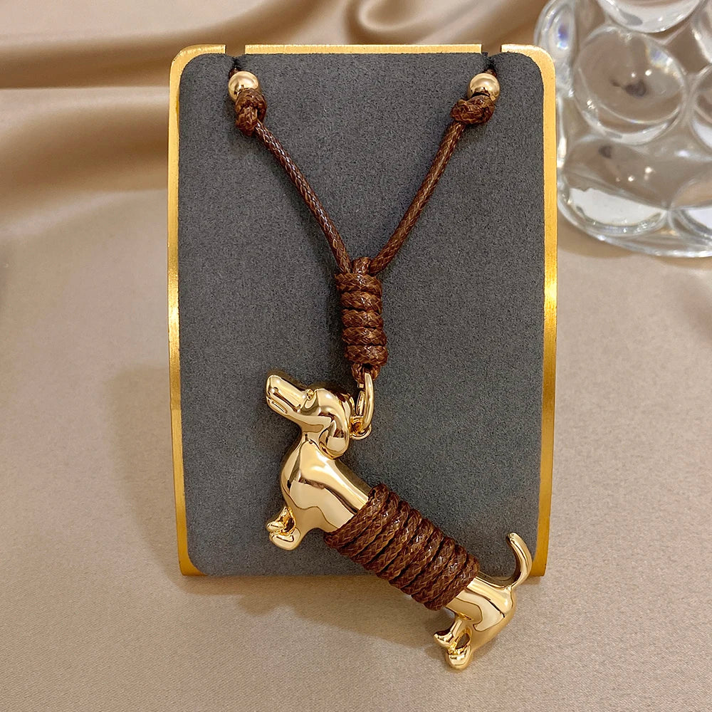 Dachshund Love Necklace™ – Elegant Sausage Dog Pendant for True Dachshund Lovers