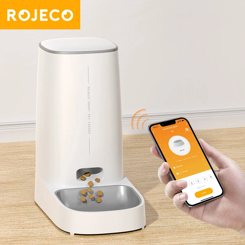 Smart WiFi Automatic Dog Feeder for Dachshunds | App-Controlled Timed Food Dispenser