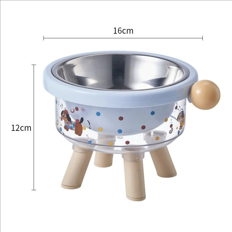 Dachshund Elevated Pet Bowl™ | Stainless Steel Anti-Spill Dog Feeding Bowl