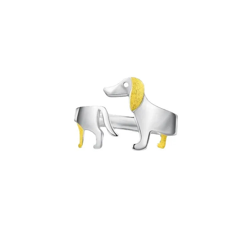 Dachshund Lover Ring™ | Adjustable Sausage Dog Statement Ring