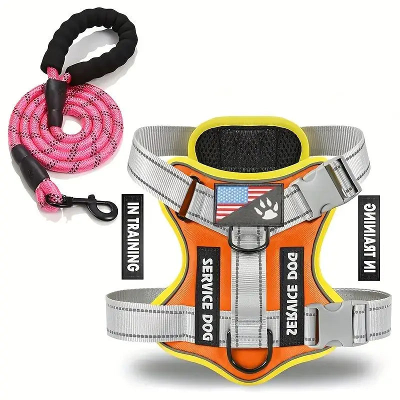 Dachshund Escape-Proof Harness Set™ | Secure No-Pull Control & Reflective Safety