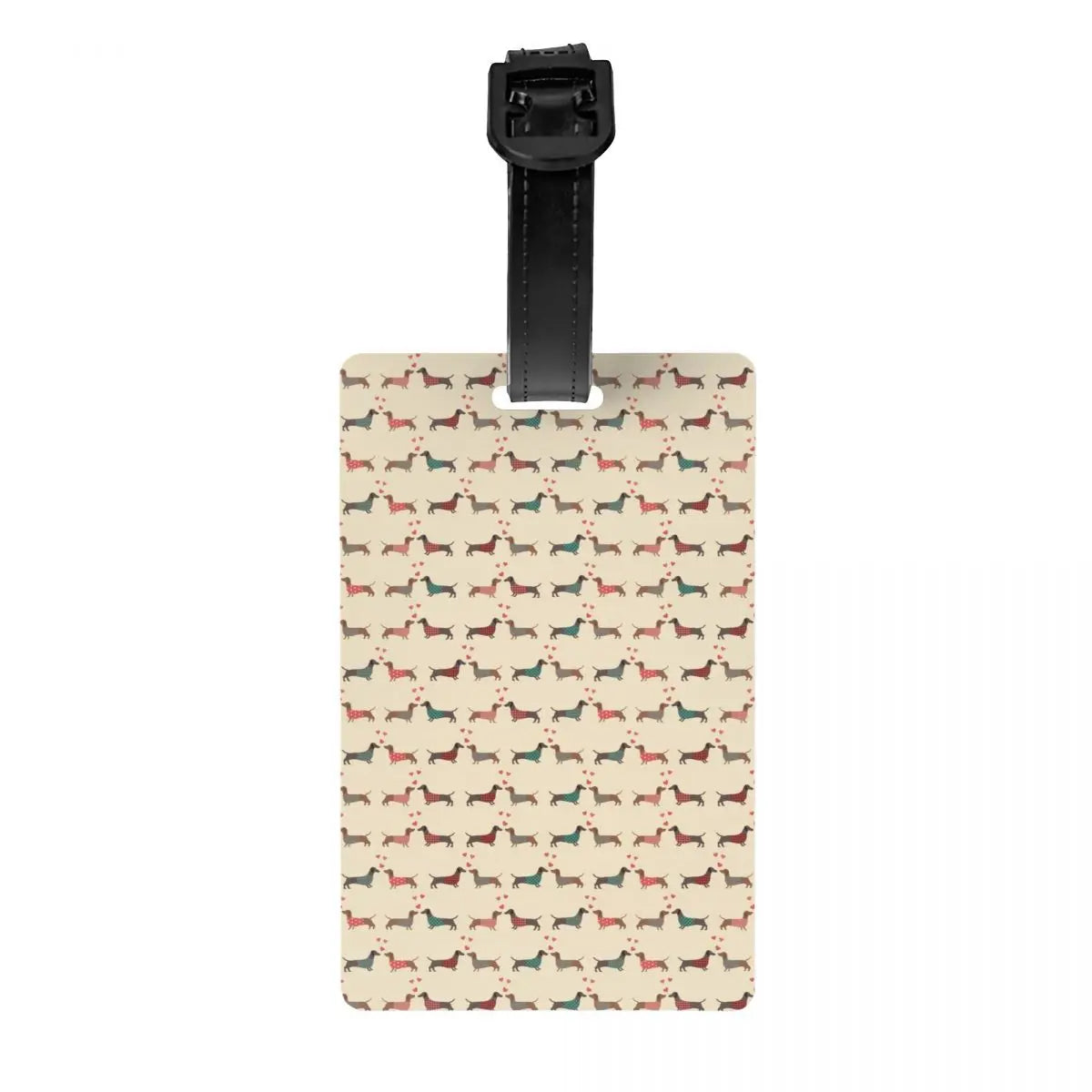 Personalized Dachshund Luggage Tag – Custom Travel ID Tag for Suitcases, Backpacks & Carry-On Bags