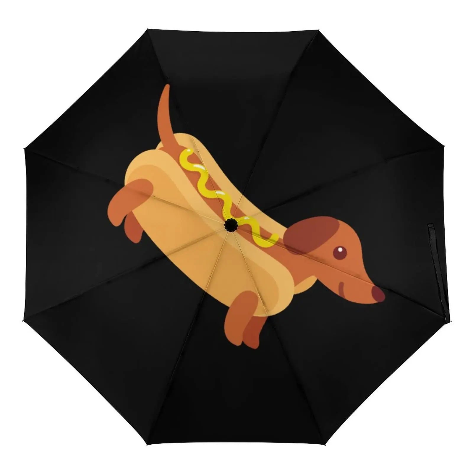 Dachshund Folding Umbrella – Lightweight Windproof Travel Umbrella for Dachshund Lovers