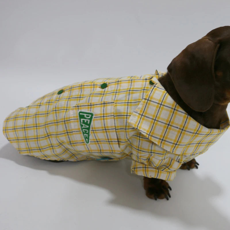 Dachshund Country Club™ Shirt – Soft Plaid Long Sleeve for Stylish Sausage Dogs