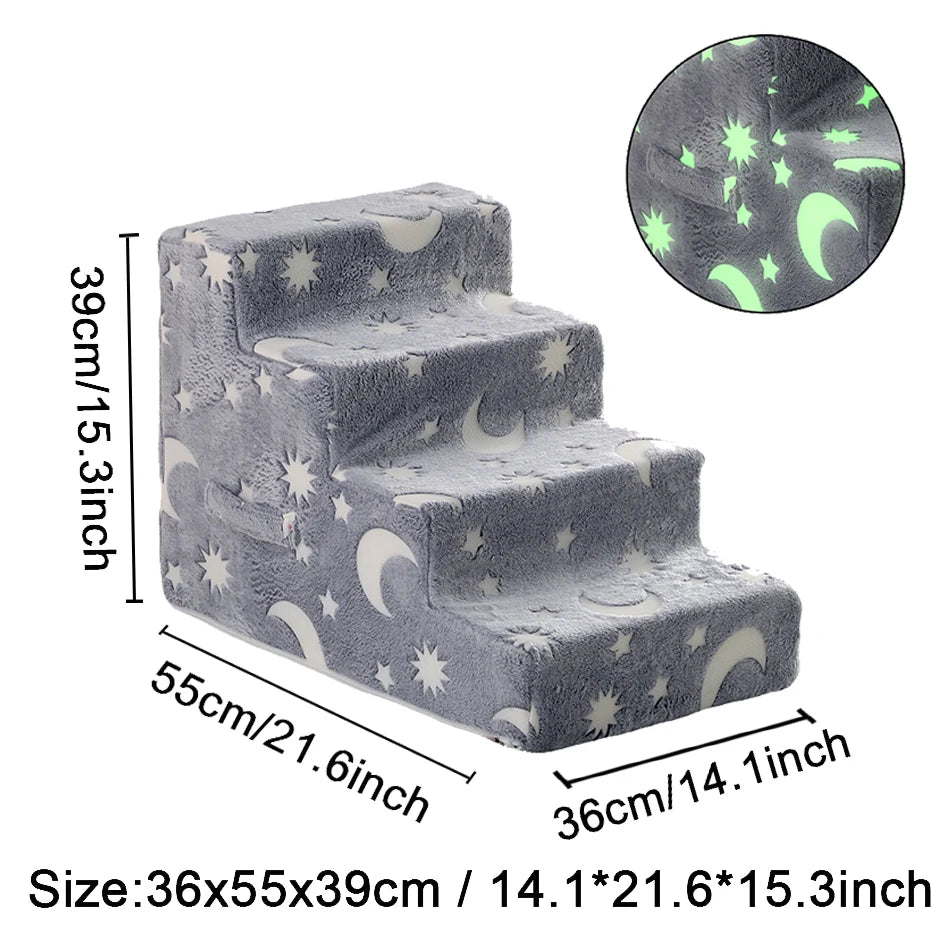 Orthopedic Foam Dog Stairs for Dachshunds | Soft Pet Steps for Beds, Sofas & Easy Joint Support