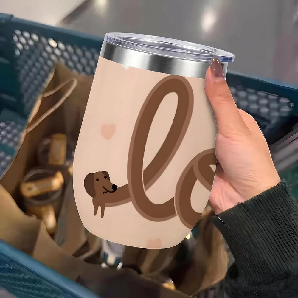 DoxieSip™ Insulated Travel Mug – The Perfect Coffee Tumbler for Dachshund Lovers