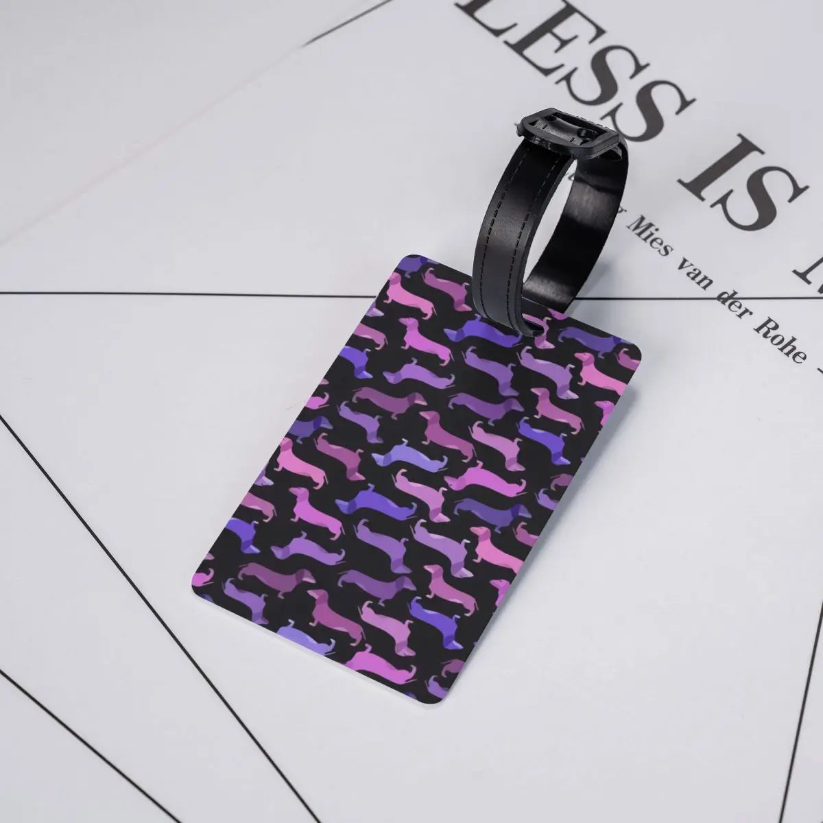 Personalized Dachshund Luggage Tag – Custom Travel ID Tag for Suitcases, Backpacks & Carry-On Bags