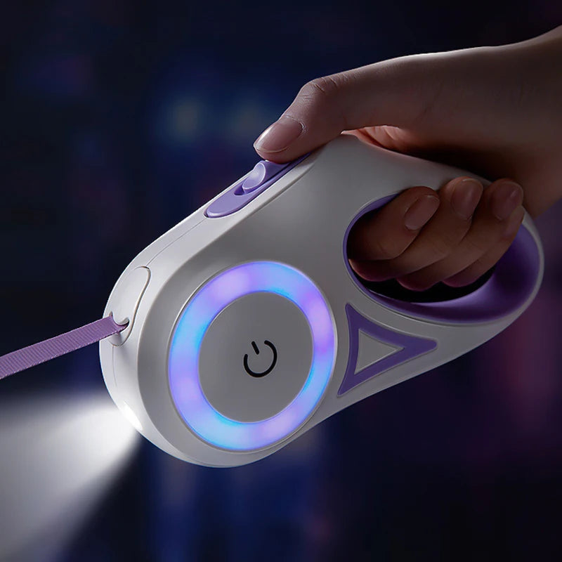 Dachshund LED Retractable Leash™ | Light-Up Control for Safer Night Walks