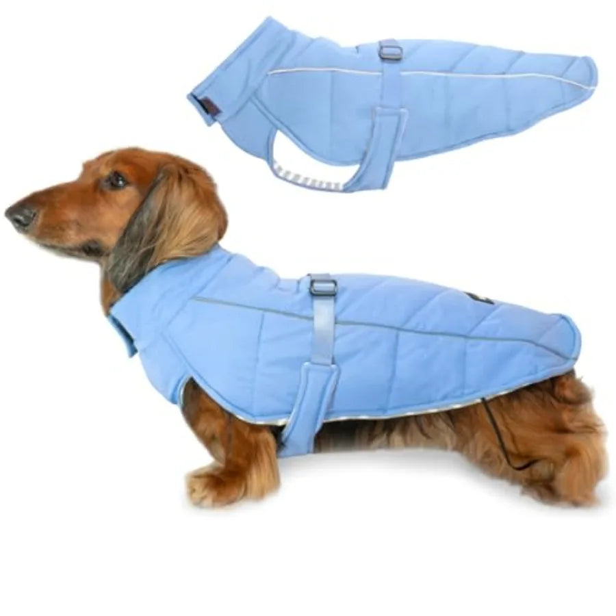 Dachshund Winter Shield™ – Waterproof Puffer Jacket for Cold Weather Walks