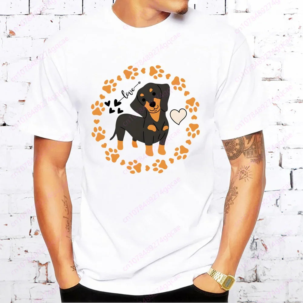 Dachshund Men’s Casual Tee™ | Funny Sausage Dog Printed T-Shirt