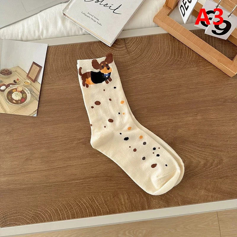 Funny Dachshund Cotton Socks – Cute Sausage Dog Gift for Dog Lovers