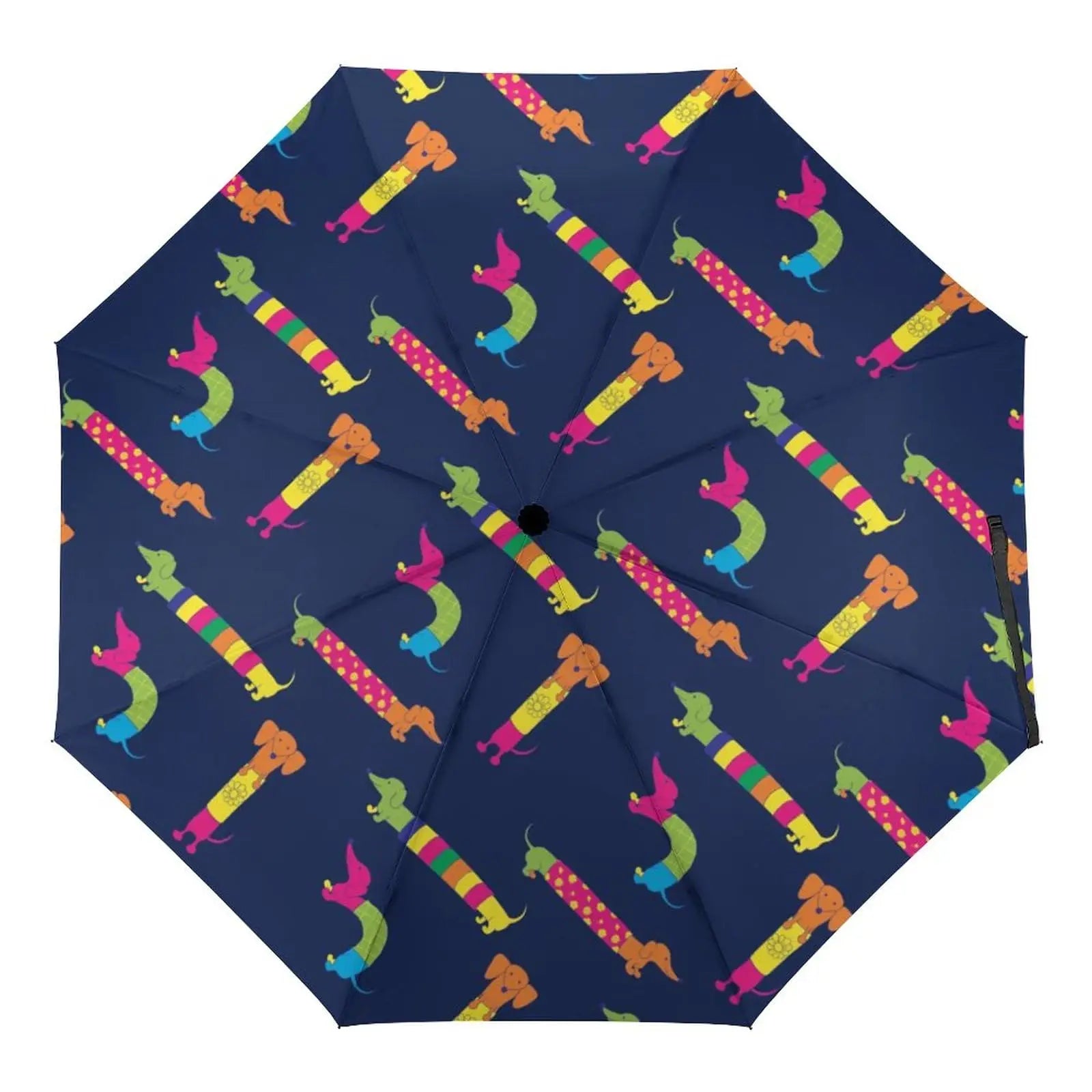 Dachshund Folding Umbrella – Lightweight Windproof Travel Umbrella for Dachshund Lovers