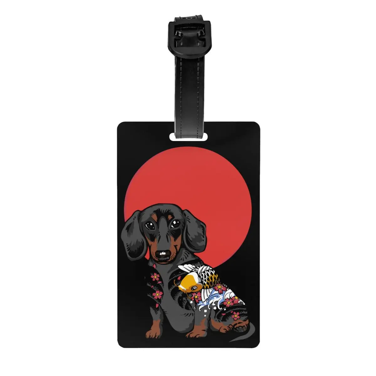 Personalized Dachshund Luggage Tag – Custom Travel ID Tag for Suitcases, Backpacks & Carry-On Bags