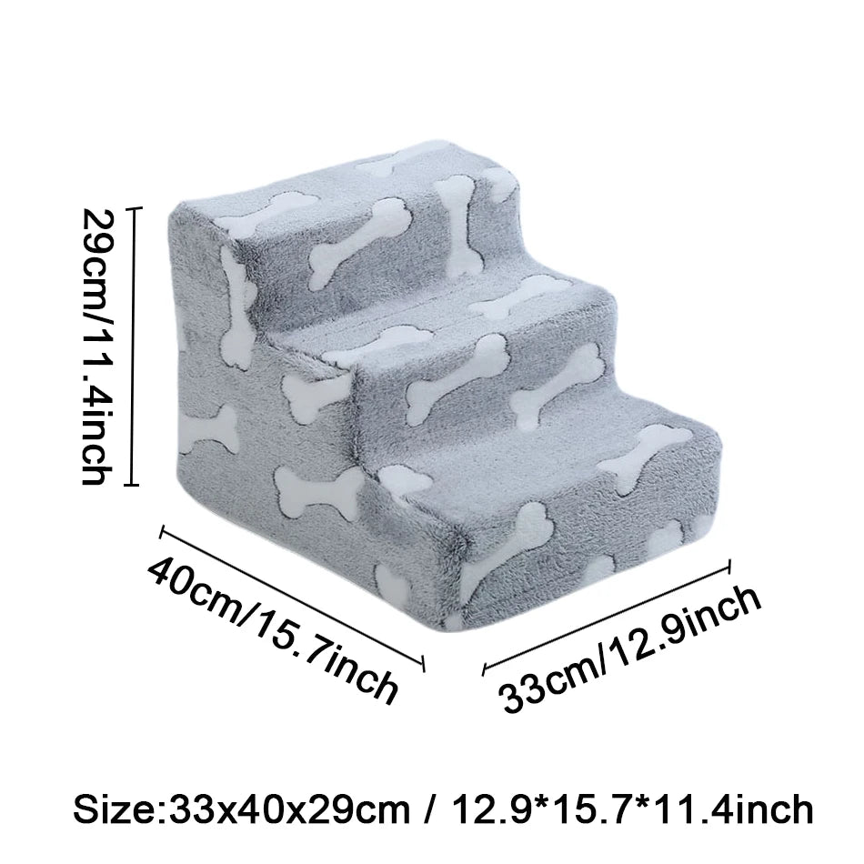 Orthopedic Foam Dog Stairs for Dachshunds | Soft Pet Steps for Beds, Sofas & Easy Joint Support