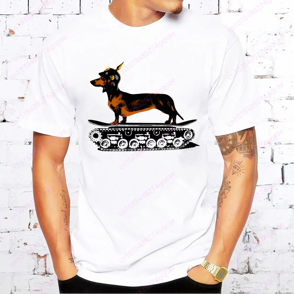Dachshund Men’s Casual Tee™ | Funny Sausage Dog Printed T-Shirt