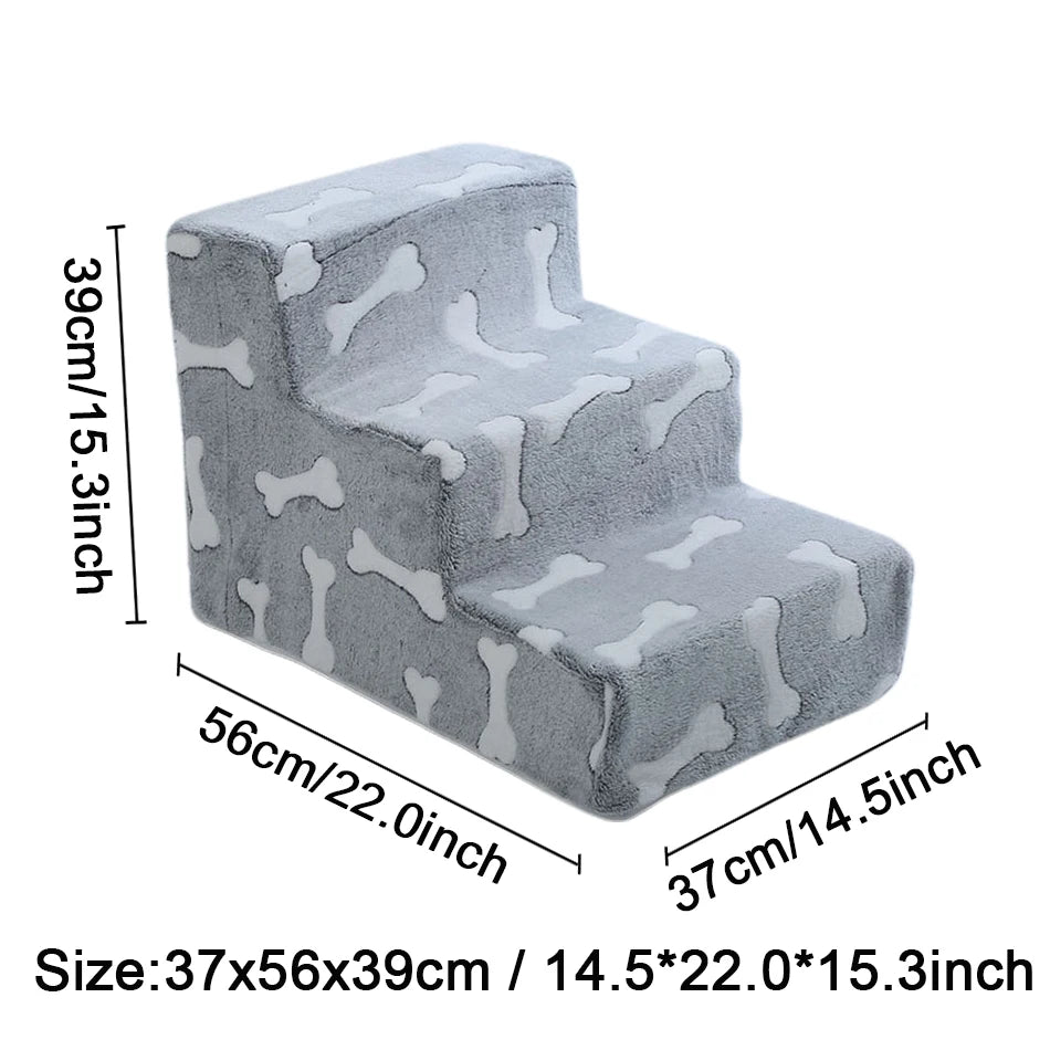 Orthopedic Foam Dog Stairs for Dachshunds | Soft Pet Steps for Beds, Sofas & Easy Joint Support