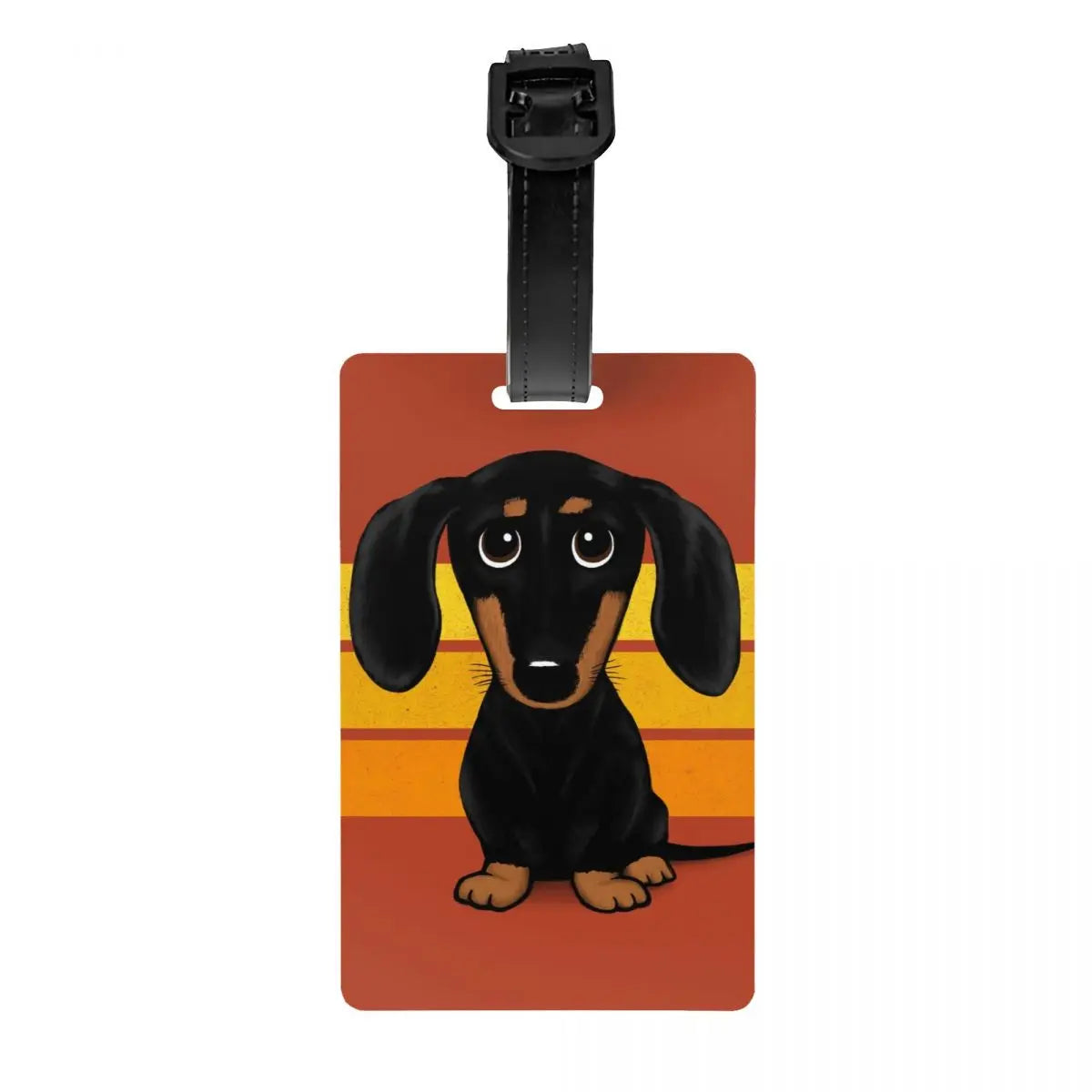 Personalized Dachshund Luggage Tag – Custom Travel ID Tag for Suitcases, Backpacks & Carry-On Bags