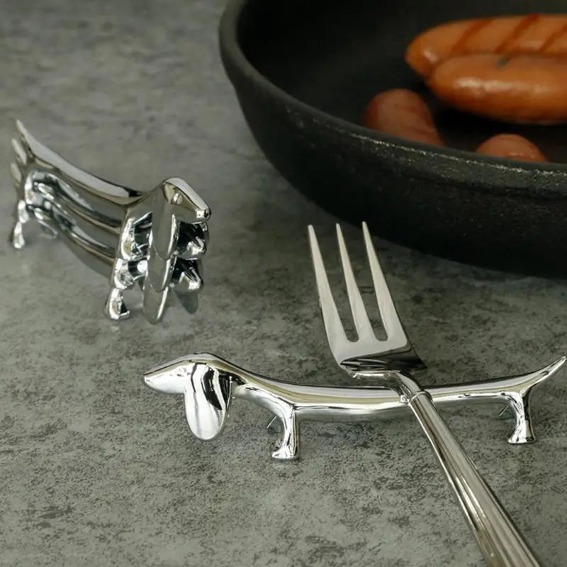 Dachshund Chopstick Holder™ | Cute Stainless Steel Table Rest Set