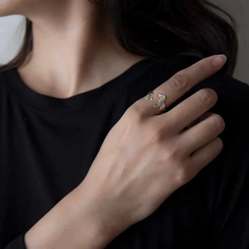 Dachshund Lover Ring™ | Adjustable Sausage Dog Statement Ring