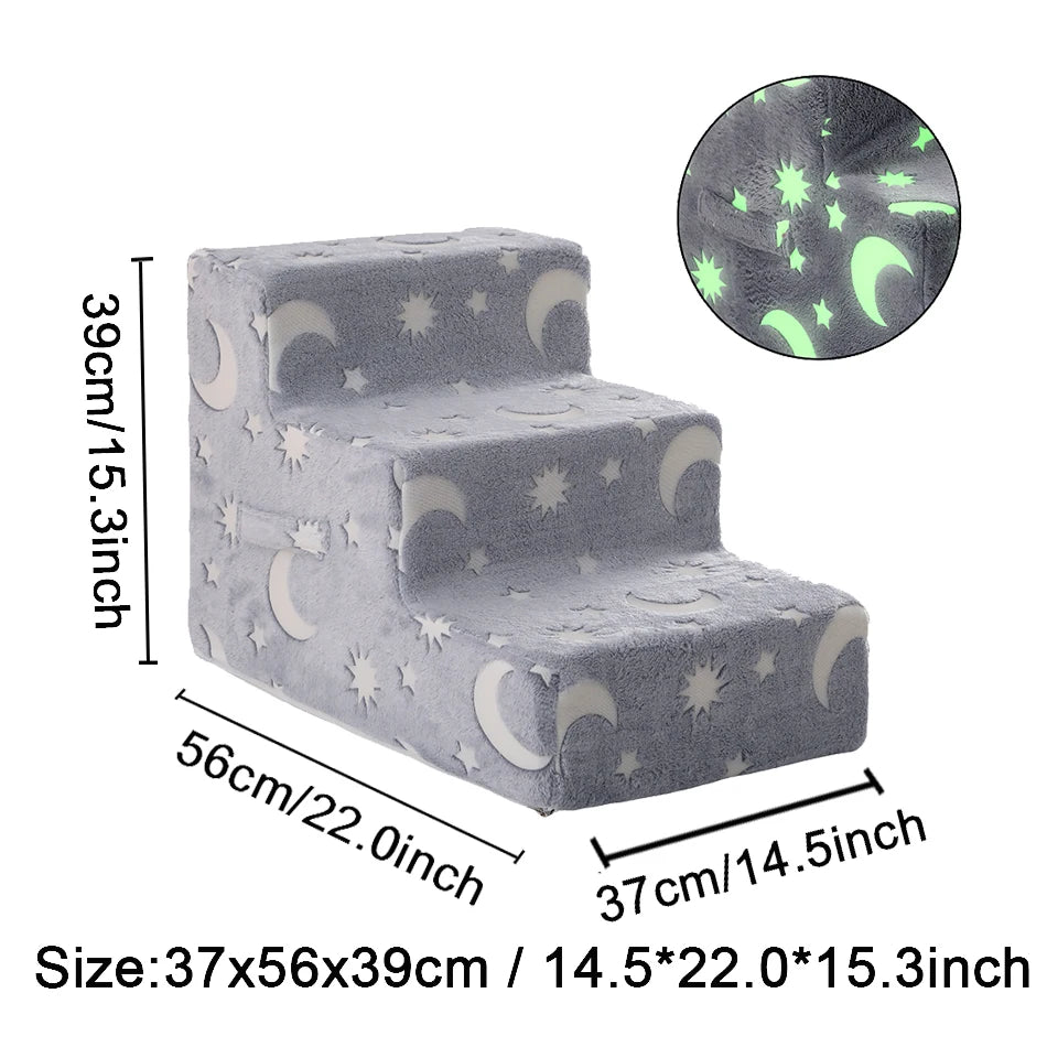 Orthopedic Foam Dog Stairs for Dachshunds | Soft Pet Steps for Beds, Sofas & Easy Joint Support