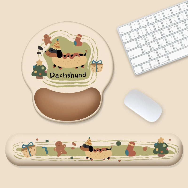 Dachshund Ergonomic Mouse Pad™ | Wrist Support Desk Mat for Sausage Dog Lovers