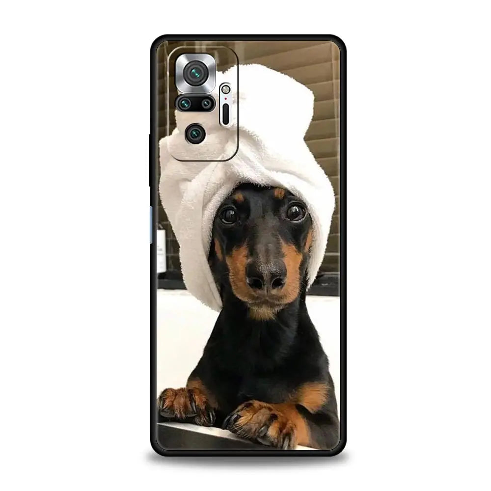 Dachshund Silhouette Xiaomi Case – Premium Shockproof Cover for Sausage Dog Lovers