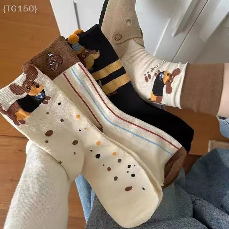 Funny Dachshund Cotton Socks – Cute Sausage Dog Gift for Dog Lovers