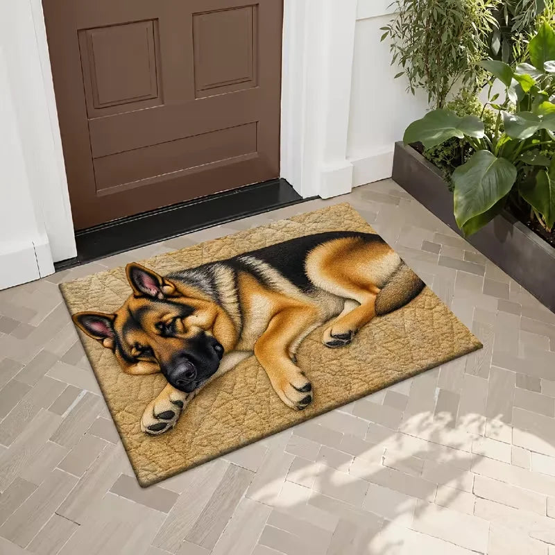 Colorful Dachshund Welcome Doormat | Cute Non-Slip Entrance Rug for Dog Lovers