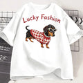 Cute Dachshund Women's T-Shirt – Casual Summer Tee for Dachshund Lovers