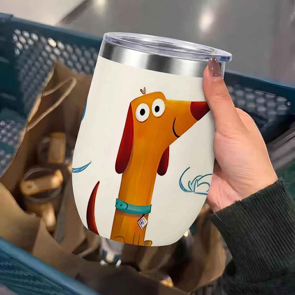 DoxieSip™ Insulated Travel Mug – The Perfect Coffee Tumbler for Dachshund Lovers