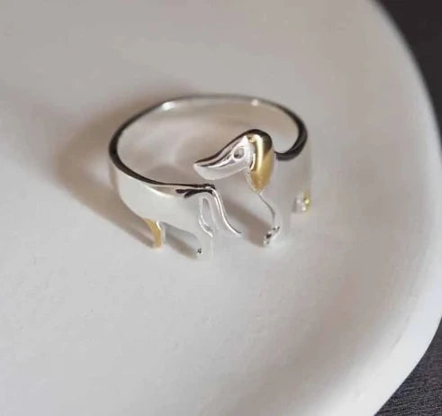 Dachshund Lover Ring™ | Adjustable Sausage Dog Statement Ring