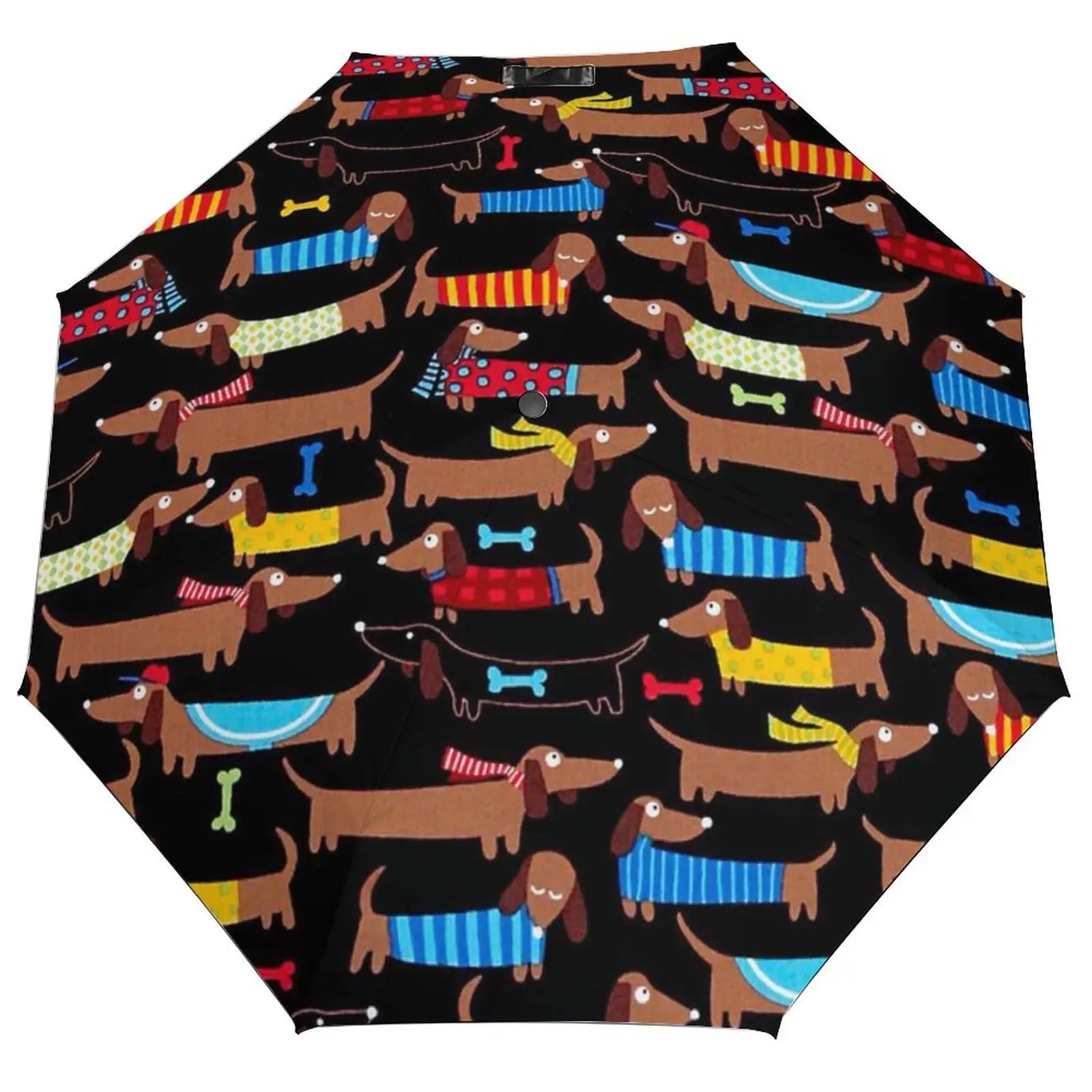 Dachshund Folding Umbrella – Lightweight Windproof Travel Umbrella for Dachshund Lovers