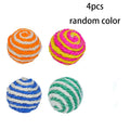 4-Pack Interactive Chew Balls for Dachshunds – Natural Sisal Dog Toys for Play & Dental Care