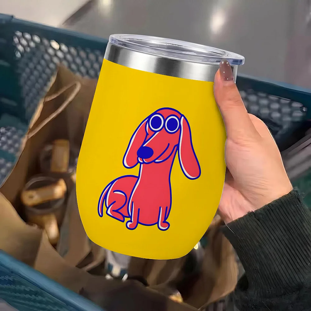 DoxieSip™ Insulated Travel Mug – The Perfect Coffee Tumbler for Dachshund Lovers