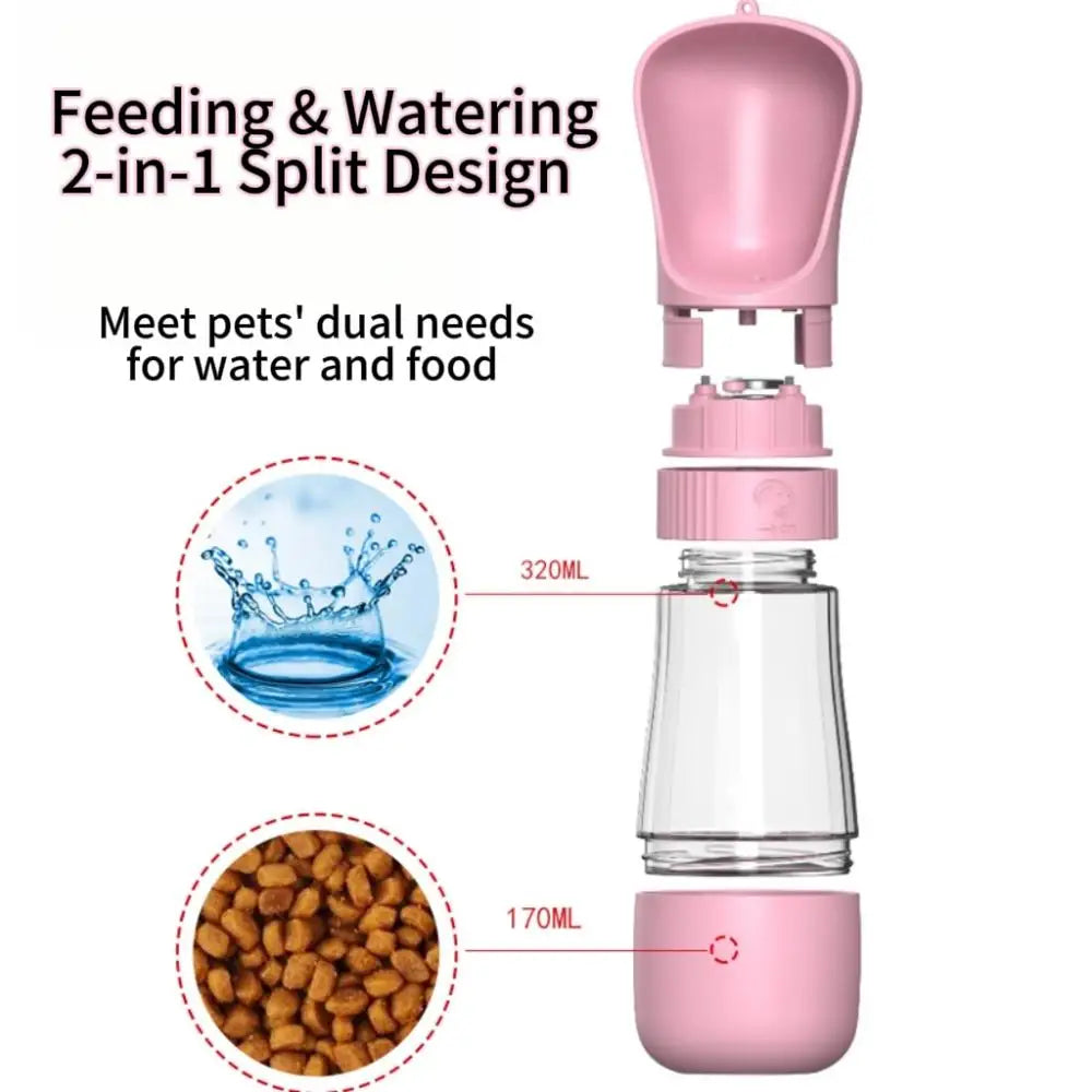 Dachshund Travel Bottle™ – 2-in-1 Portable Water & Food Dispenser for Adventures Together