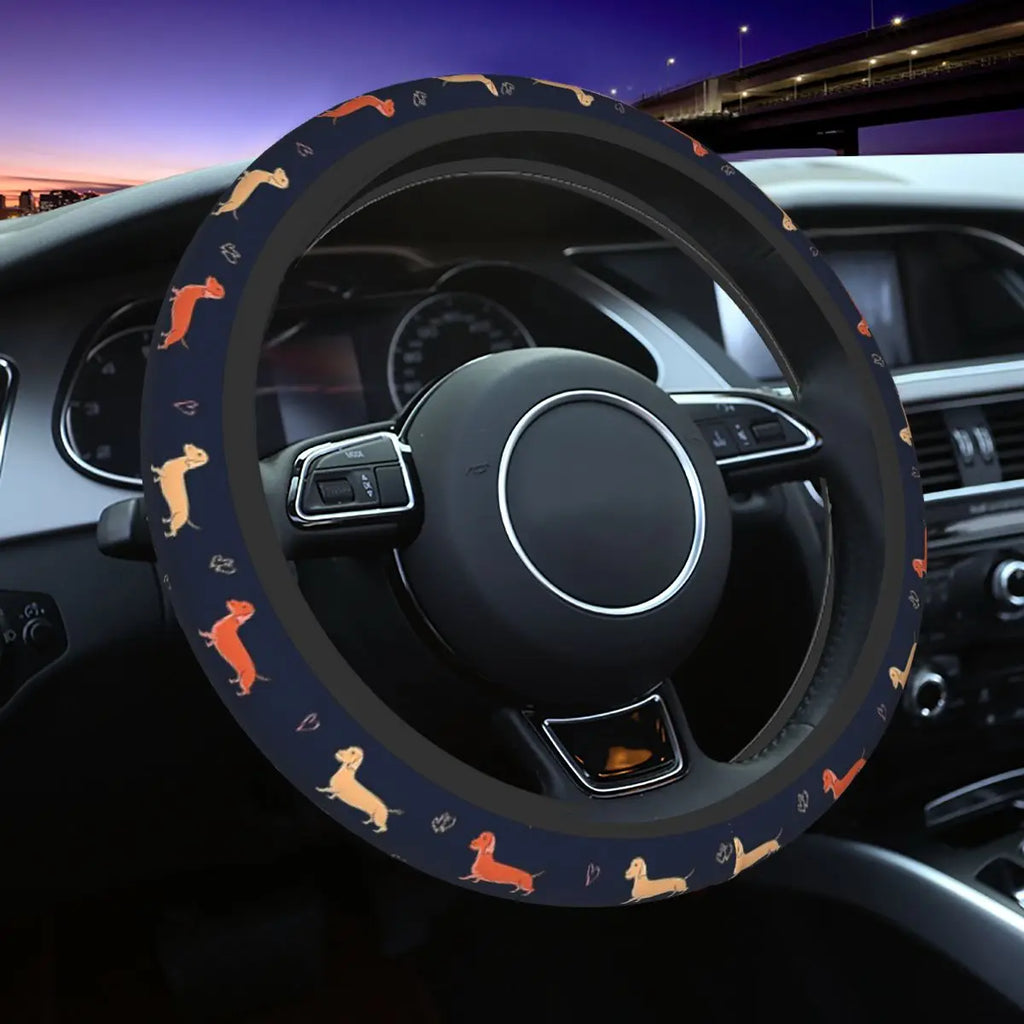 Dachshund Steering Wheel Cover™ | The Perfect Car Accessory for Sausage Dog Lovers