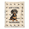 Titolo: Premium Dachshund Comfort Blanket – Ultra-Soft Flannel Throw for Cozy Nights, Travel & Home Décor