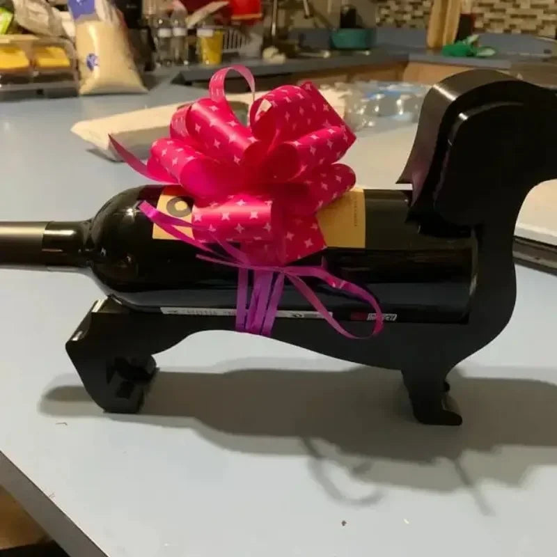 Dachshund Wine Bottle Holder – Decorative Sausage Dog Wine Rack