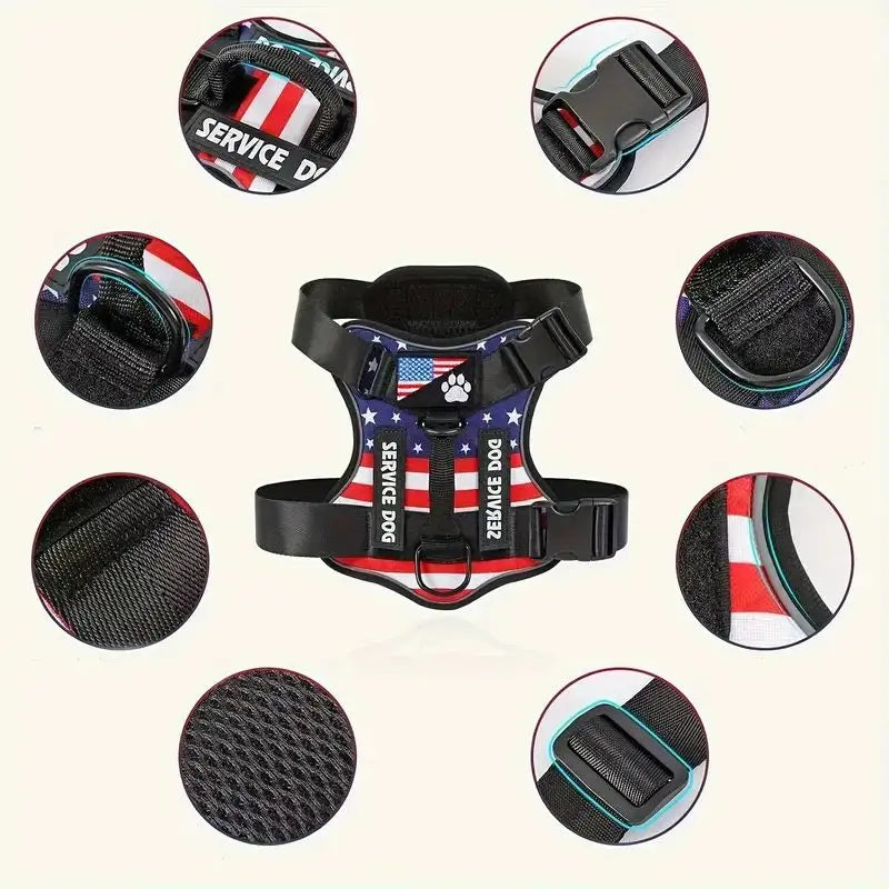 Dachshund Escape-Proof Harness Set™ | Secure No-Pull Control & Reflective Safety